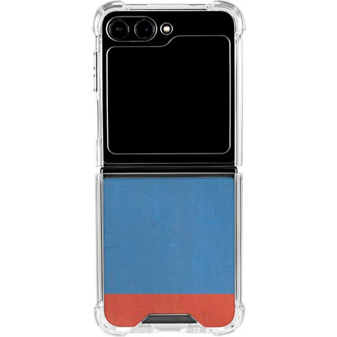 Russian Flag Distressed Galaxy Z Flip5 5G Clear Case